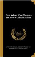 Food Values What They Are and How to Calculate Them