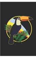 Retro Toucan: Graph Ruled Notebook / Journal (6 X 9 - 5 X 5 Graph Ruled) - Gift Idea For Toucan Fans