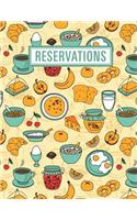 Reservations: Reservation Book for Restaurant 2019 365 Day Guest Booking Diary Hostess Table Log Journal Breakfast