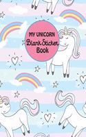 My Unicorn Blank Sticker Book