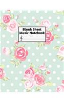 Blank Sheet Music Notebook