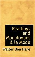 Readings and Monologues a la Mode