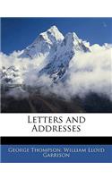 Letters and Addresses