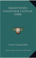 Quaestiones Ammianeae Criticae (1888)