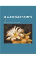 de la Logique D'Aristote (1 )