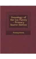 Genealogy of the Lea Family: (English)