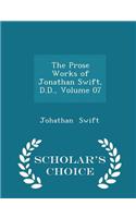 The Prose Works of Jonathan Swift, D.D., Volume 07 - Scholar's Choice Edition