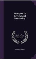 Principles Of Government Purchasing