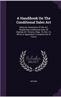 A Handibook on the Conditional Sales ACT
