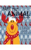 Name That Animal Christmas Coloring Book