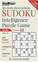 Sudoku Puzzle Books Volume 32. Hard. Sudoku Intelligence Puzzle Game