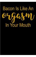 Bacon Is Like An Orgasm In Your Mouth: Blank Lined Journal