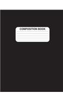 Composition Notebook Black (Wide Ruled)