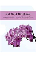 Dot Grid Notebook 120 Pages Size 8.5 X 11 Inches Dots Spaced 5mm.