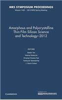 Amorphous and Polycrystalline Thin-Film Silicon Science and Technology 2012: Volume 1426