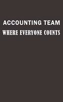 Accounting Team. Where Everyone Counts