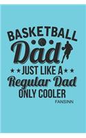 Cool Basketball Dad Notebook: Graph Paper Journal 6x9 - 120 Pages