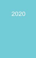 2020: Buchkalender 2020 A5 Blau