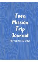 Teen Mission Trip Journal
