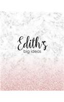 Edith's Big Ideas: Personalized Notebook - 8x10 Lined Women's Journal