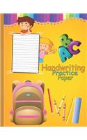 Handwriting Practice Paper-ABC kids: Handwriting Practice Paper for Kids with Dotted Lined Sheets for K-3 Students, 110 pages, 8.5x11 inches