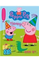 Peppa Pig Coloring Book Set: peppa pig coloring books for kids. 25 Pages - 8.5" x 11".