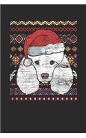 Ugly Christmas - Poodle: Graph Ruled Notebook / Journal (6" X 9" - 5 X 5 Graph Ruled) - Christmas Gift for Kids, Teens, Mom And Dad