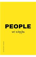 INTROVERT POWER People NOT A BIG FAN: The secret strengths of INFJ Dot Grid Composition Notebook with Funny text Gift idea for Introverts