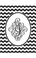 Monogram I 2018-2019 Coloring Academic Planner: Coloring Book Monthly and Weekly Black Chevron Student Calendar Planner 13 Months