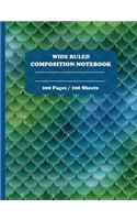 Wide Ruled Composition Notebook