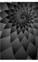 Grey Fractal Star Journal: Take Notes, Write Down Memories in this 150 Page Lined Journal