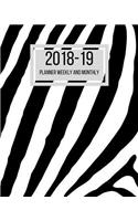 2018-19 Planner Weekly and Monthly: July 2018 to June 2019 Planner - 8 x 10 Inches - Paperback(87 Academic Planner)