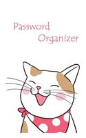 Password Organizer: Web Password Book / Password Book / Password Journal / Internet Password Book (Draw cute cat )