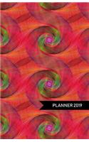 Planner 2019: Abstract Modern Cover Design - Monthly and Weekly Diary for 2019 (Dec 2018 Included) with Yearly Overviews, Monthly Calendars, Schedule, Note and Li
