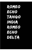 Romeo Echo Tango India Romeo Echo Delta