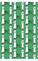 Journal Notebook For Cat Lovers Funny Tall Cats Pattern 9: 110 Page Lined and Numbered Journal With Index Pages In Portable 6 x 9 Size, Perfect For Writing, Taking Notes, List Making, Journaling and Doodling(24 Wordworthy Series Lined)