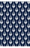 Bullet Journal Notebook Teardrops Pattern 12