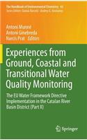 Experiences from Ground, Coastal and Transitional Water Quality Monitoring