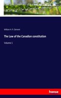 Law of the Canadian constitution