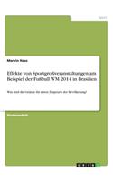 Effekte von Sportgroßveranstaltungen am Beispiel der Fußball WM 2014 in Brasilien: Was sind die Gründe für einen Zuspruch der Bevölkerung?