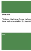 Wolfgang Kirchbachs Roman 