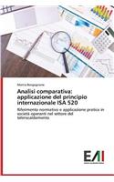 Analisi comparativa: applicazione del principio internazionale ISA 520