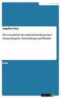 Geschichte der mittelniederdeutschen Fastnachtspiele. Entwicklung und Wandel