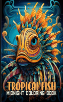 Tropical Fish Midnight Coloring Book