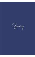 Georg: notebook with the name on the cover, elegant, discreet, official notebook for notes, dot grid notebook,
