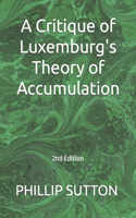 Critique of Luxemburg's Theory of Accumulation