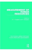 Measurement of Human Resources