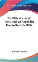 Bible at a Single View, With an Appendix; How to Read the Bible