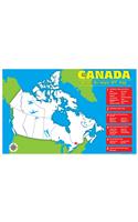 Canada Write-On/Wipe-Off Desk Mat