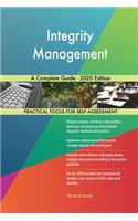 Integrity Management A Complete Guide - 2020 Edition